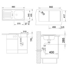 Мойка для кухни Blanco Flex матовая 511917