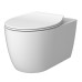 DEVIT 3020155W ACQUA NEW Унитаз подвесной без ободка, тонкая крышка soft-close, quickfix, белый матовый