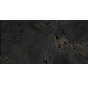 Керамограніт ITT Ceramic Jurassic Black Polished Lux Rect. 60x120 см