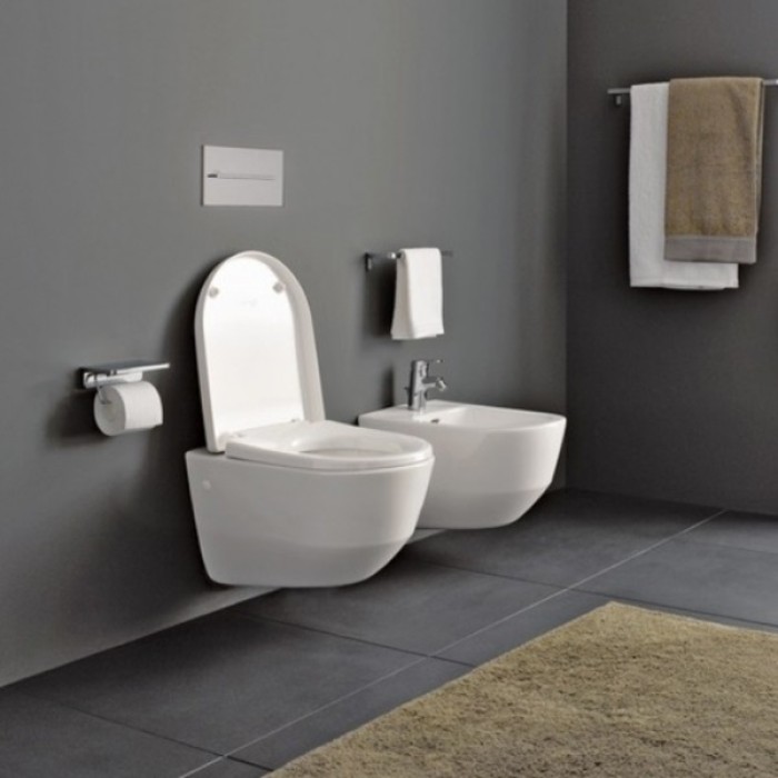 Комплект инсталляция Grohe Rapid SL 38772001 с подвесным унитазом LAUFEN PRO Rimless H820966 и сидением slow-closing и кнопкой смыва