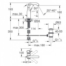 Grohe Essence Смеситель однорычажный для раковины M-Size (23462DA1 )