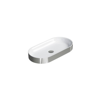 Керамическая раковина 70 см Catalano Horizon, argento-bianco