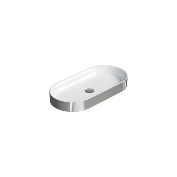 Керамическая раковина 70 см Catalano Horizon, argento-bianco