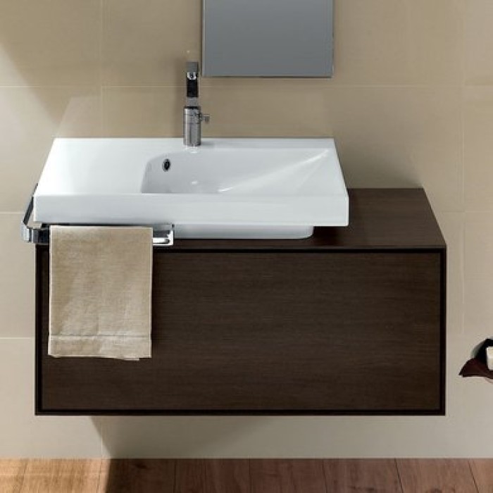 Керамическая раковина 75 см Hatria Grandangolo, белый (YxET01) Керамическая раковина 75 см Hatria Grandangolo, белый (YxET01)