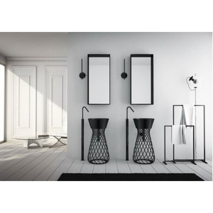 Керамическая раковина 43 см Artceram Wire, black (WIL001 03;00)