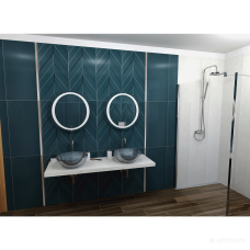 Плитка Marca Corona 4D D730 .CHEVRON WHITE MAT 10×800×400