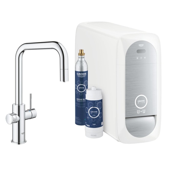 Смеситель со стартовым комплектом GROHE Blue Home 31543000