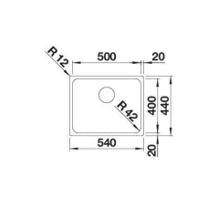 Мойка для кухни Blanco Solis 500-U  526122