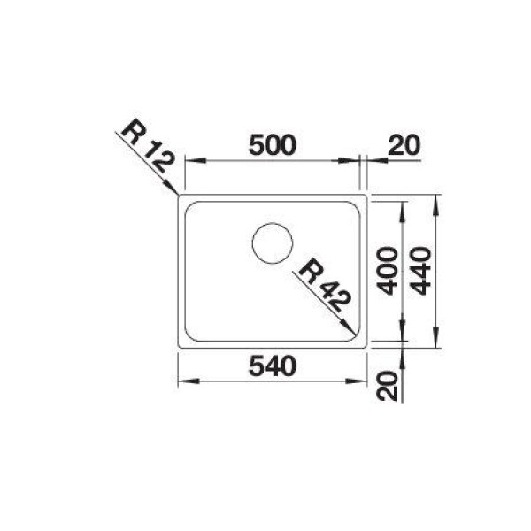 Мойка для кухни Blanco Solis 500-U  526122