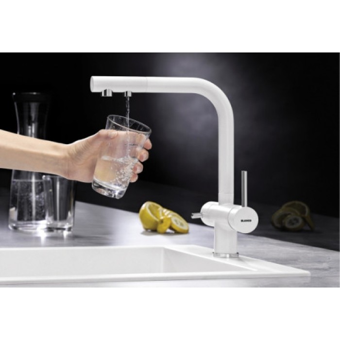 Смеситель кухонный Blanco FONTAS II SILGRANIT белый 523134