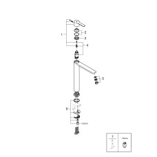 Grohe Lineare Смеситель однорычажный для раковины XL-Size (23405AL1)