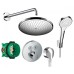Плитка керамогранит Душевой набор Hansgrohe Select S скрытого монтажа 1212019 для пола
