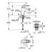 Grohe Eurostyle Смеситель однорычажный для раковины S-Size + нажимной донный клапан (23929003)