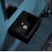 Керамическая раковина 43 см Simas Frozen, nero glossy FZ 14