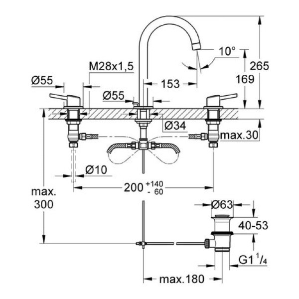 Смеситель для раковины Grohe Concetto L-Size 20216001