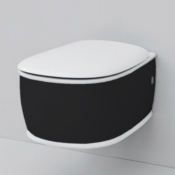 Подвесной унитаз Artceram Azuley (AZV001 01;50) white glossy/black bicolor