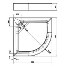 Душевой поддон KOLO FIRST 90x90 xBN1690000
