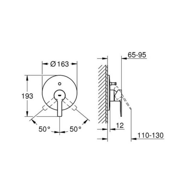 Смеситель для ванны Grohe Lineare 19297001