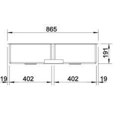 Мойка для кухни Blanco Claron 400/400-IF  521617
