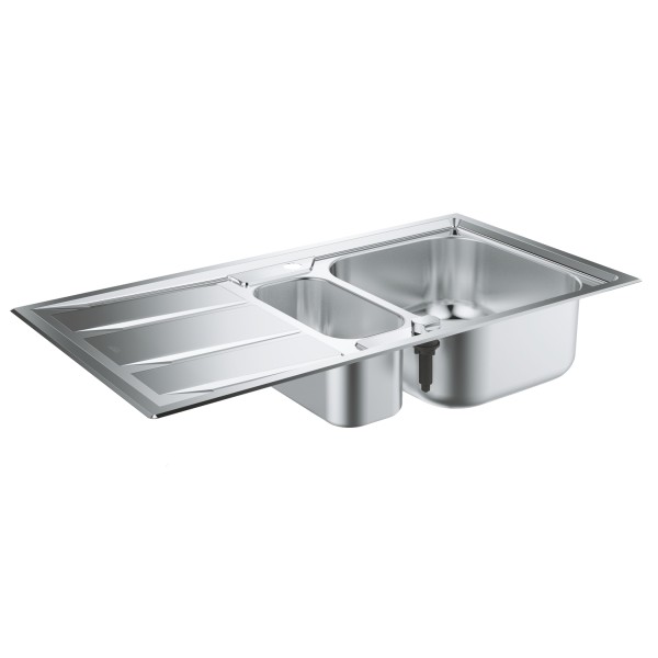 Мойдка для кухни Grohe 983x513 мм с эксцентриком, 2 чаши, матовая (31569SD0)
