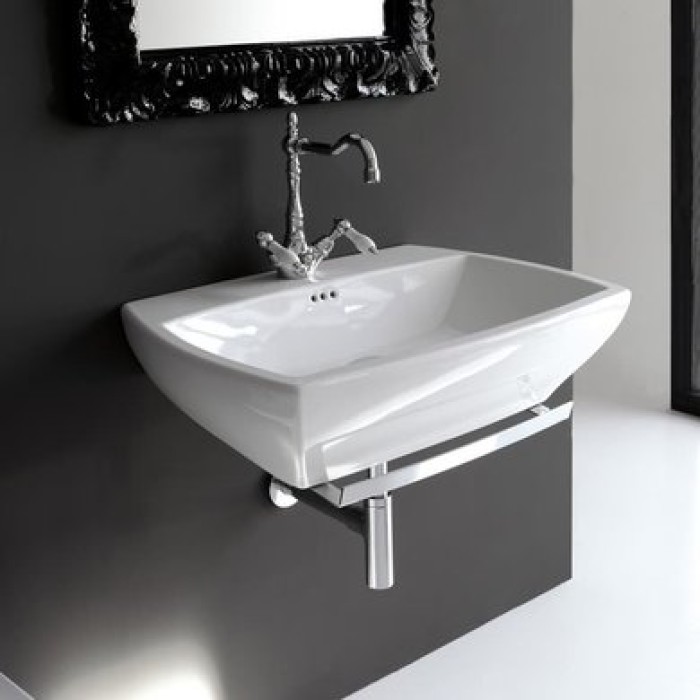 Керамическая раковина 70 см Artceram Jazz, white glossy (JZL005 01;00)