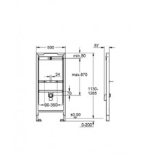 Инсталляция для писсуара Grohe Rapid SL 38517001