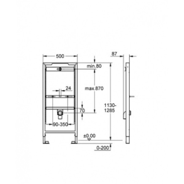 Инсталляция для писсуара Grohe Rapid SL 38517001