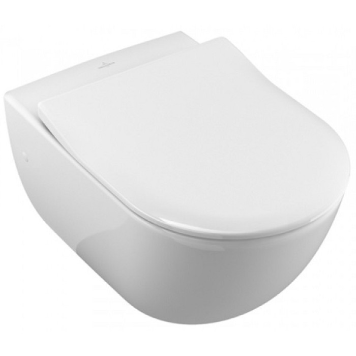 Унитаз Villeroy & Boch Avento Direct Flush (5656RS01) с сиденьем SlimSeat с функцией Soft Close 9M87S101