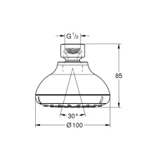 Верхний душ Grohe New Tempesta 100 26050001