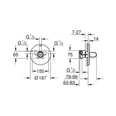 Термостатический смеситель Grohe Grohtherm 1000 NEW 34573000