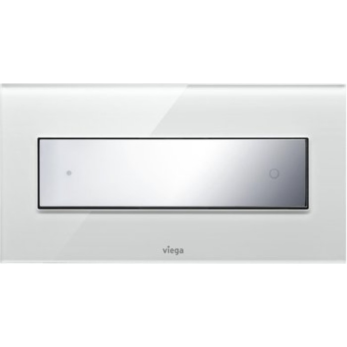 Клавиша смыва Viega Visign for Style 12 модель 8332.1, стекло прозр./светло-серый/клавиша хром 690601