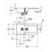 Мойдка для кухни Grohe 1000х500 мм, Granite Grey (31646AT0)