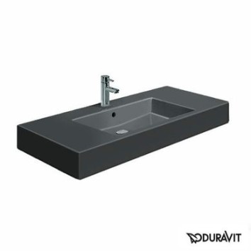 Керамическая раковина 105 см Duravit Vero, черная 0329100800