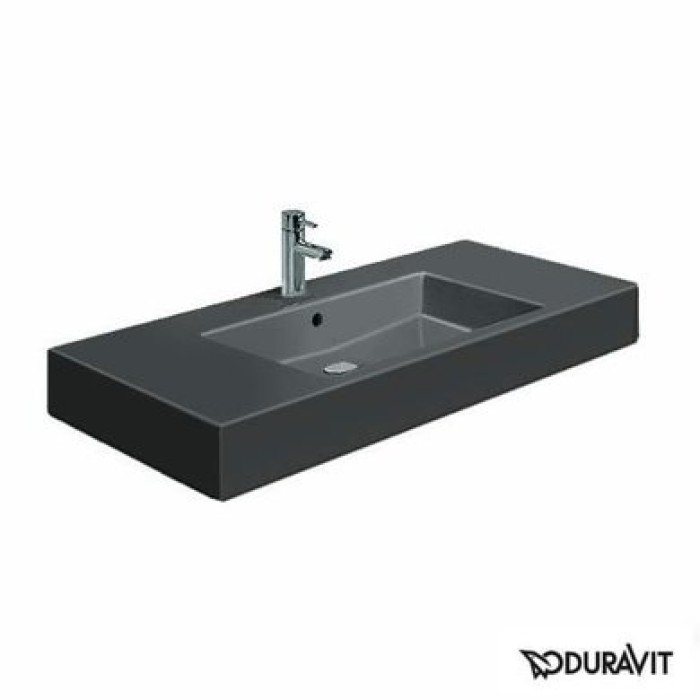Плитка керамогранит Керамическая раковина 105 см Duravit Vero, черная 0329100800 для пола