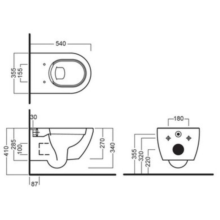 Подвесной унитаз Hatria Fusion Alchemy (A0Y1CC01) Подвесной унитаз Hatria Fusion Alchemy (A0Y1CC01)