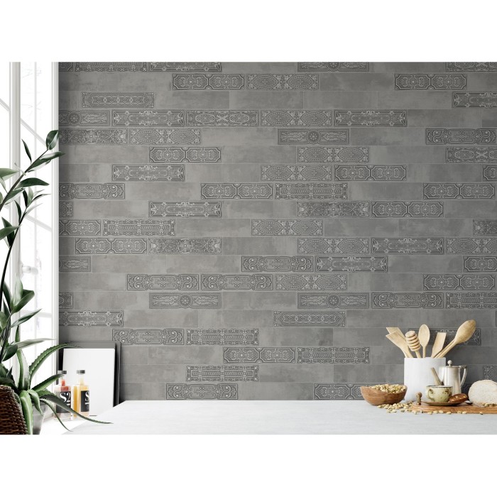 Плитка APARICI UPTOWN ANTHRACITE 8×297×74 Плитка APARICI UPTOWN ANTHRACITE 8×297×74
