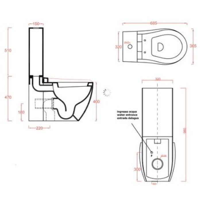 Унитаз-компакт Artceram Blend (BLV003 01;00)