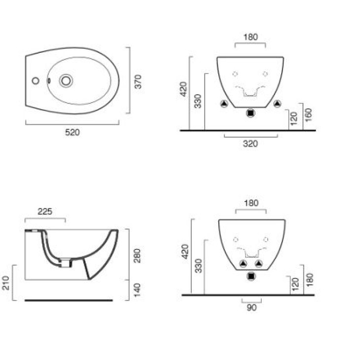 Биде Catalano New Light Биде Catalano New Light