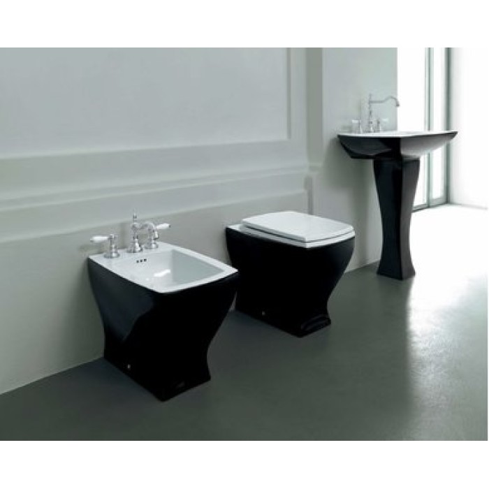 Напольный унитаз Artceram Jazz (JZV002 01;50) white glossy/black bicolor