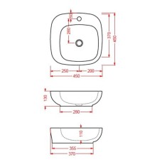 Керамическая раковина 45 см Artceram Dial, white glossy (DAL002 01;00)