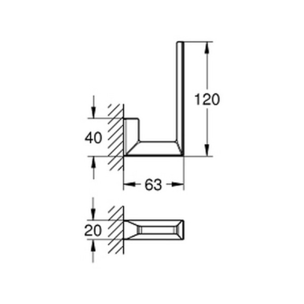 Grohe Selection Cube Держатель запасного рулона бумаги (40784000)