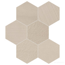 Керамогранит Impronta Sands Experience SA02ESM BEIGE ESAGONA MIx 10×225×195 под камень