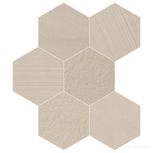 Керамогранит Impronta Sands Experience SA02ESM BEIGE ESAGONA MIx 10×225×195 под камень