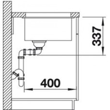 Мойка для кухни Blanco Subline 350/350-U черный  525987