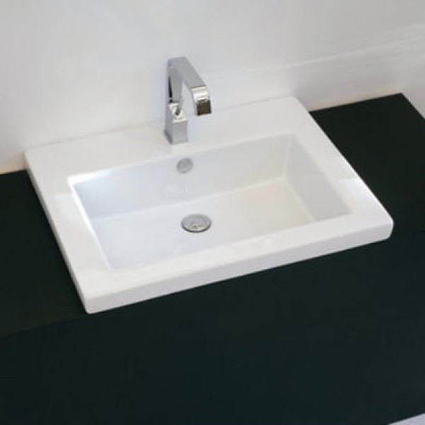 Керамическая раковина 59 см Artceram Gap, white glossy (GPL006 01;00)