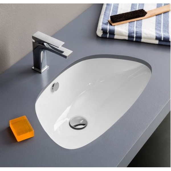 Керамическая раковина 61 см Artceram Plettro, white glossy (PTL003 01;00)