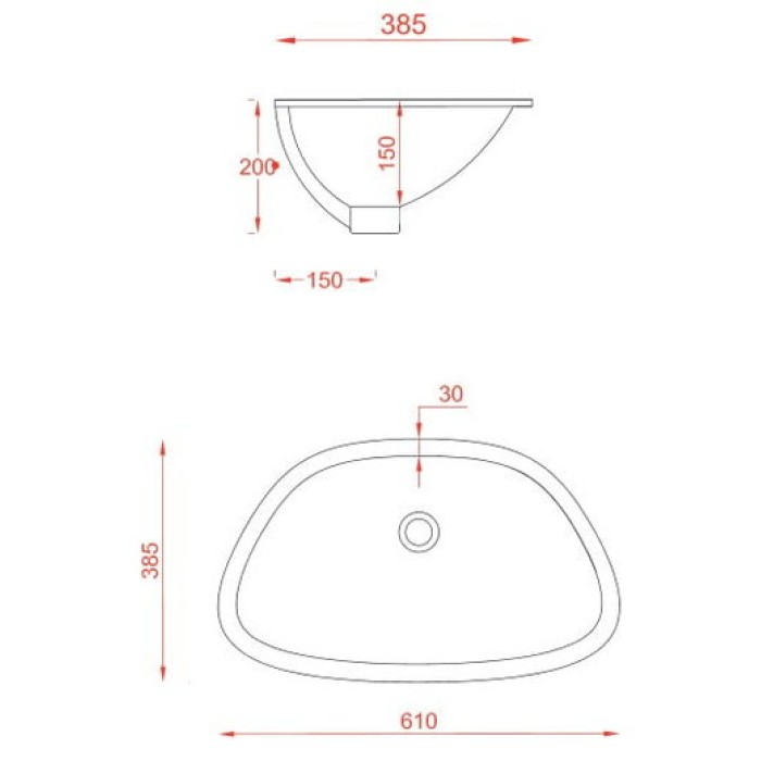 Керамическая раковина 61 см Artceram Plettro, white glossy (PTL003 01;00)