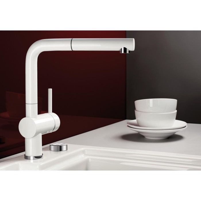 Смеситель кухонный Blanco LINUS - S керамика глянцевый белый 516710