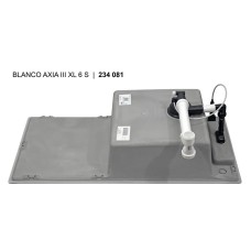 Мойка для кухни Blanco Axia III XL 6 S с доской из стекла кофе 523519