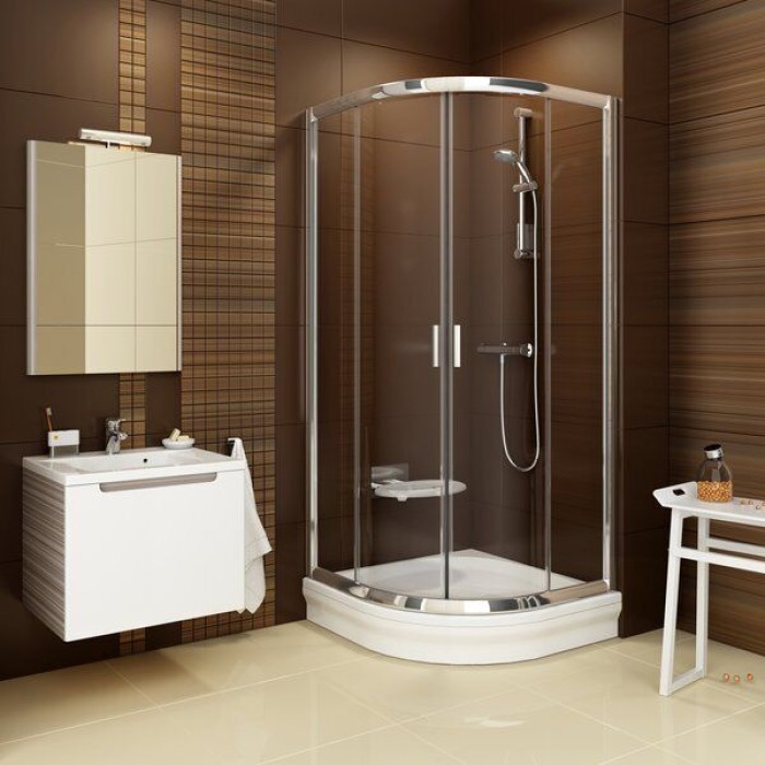 Душевая кабина Ravak Blix BLCP4- 80 Белый Transparent